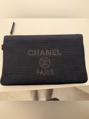 CHANEL Deauville o case cosmetic pouch